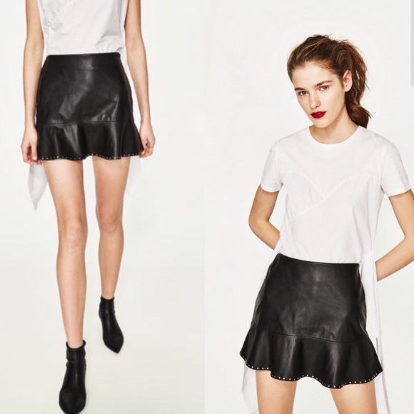 ZARA TRAFALUC | Faux leather skirt - Picture 9 of 9